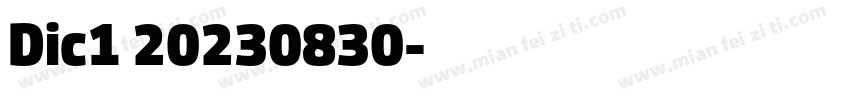 Dic1 20230830字体转换
